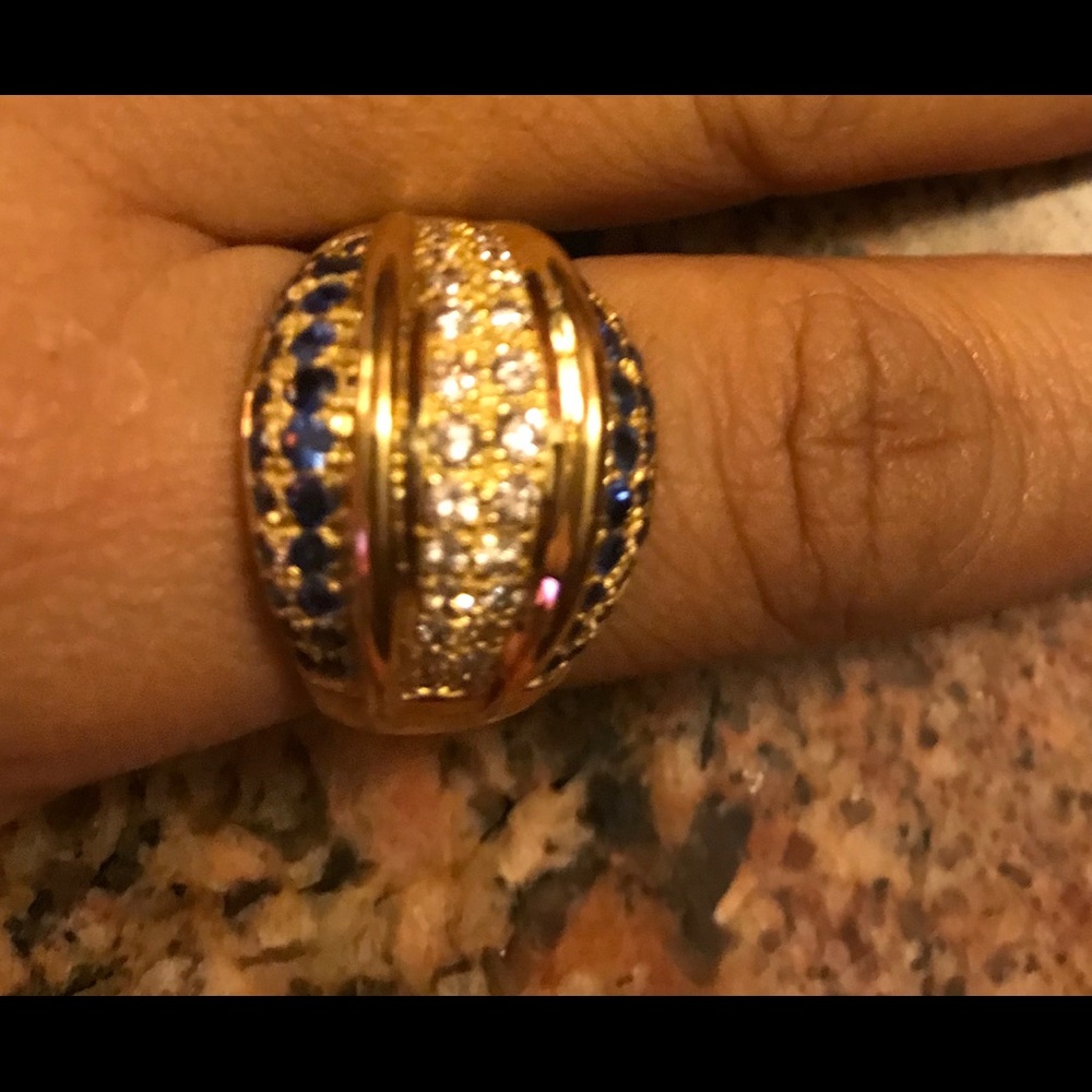 14k ring with diamonds